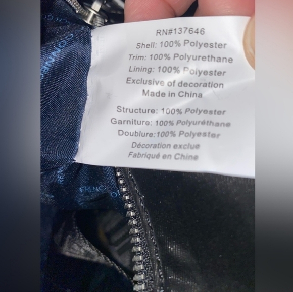 French Connection Black Audrey Weekender Duffel Bag NWT $148 Retail - Picture 6 of 12